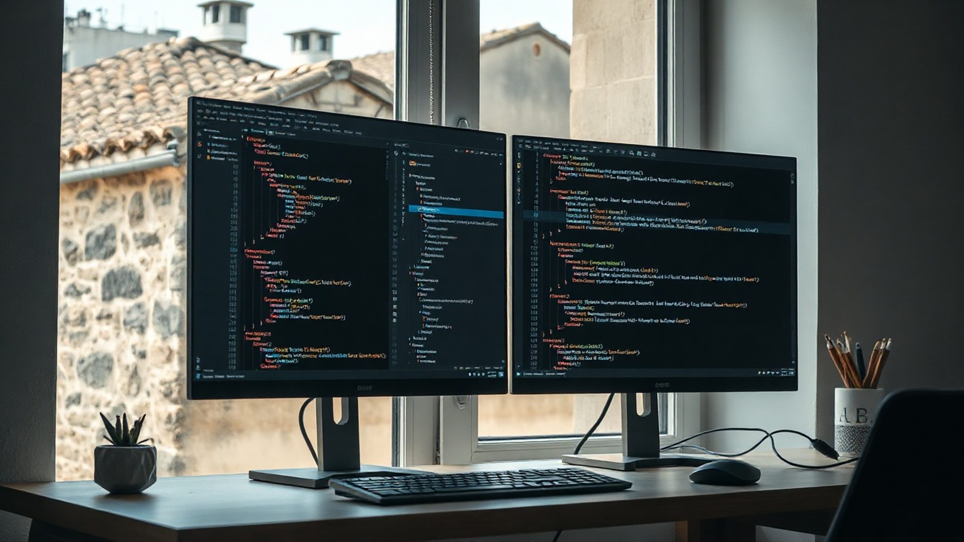 Developer radna stanica s API odgovorom u editoru koda